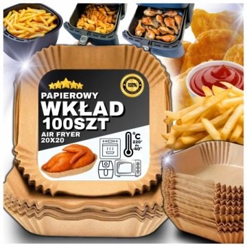 Wkład Air Fryer Papier Wkłady Papierowe Do Frytkownicy Beztłuszczowej Forma