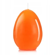 Świece - ŚWIECZKA WIELKANOCNA ŚWIECA JAJKO 12cm POMARAŃCZOW - miniaturka - grafika 1
