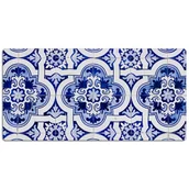 Podkładki na biurko - Podkładka na biurko Niebieskie kafelki 120x60 cm, Dywanomat - miniaturka - grafika 1