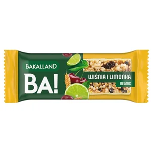 Bakalland BA! Ba! Lans Baton Wiśnia Z Limonką, 38 g, Brak - Batoniki - miniaturka - grafika 1