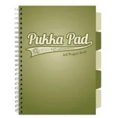 Zeszyty szkolne - Kołozeszyt Pukka Pad A4 Project Book Olive green kratka - miniaturka - grafika 1