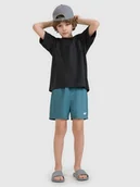 Kąpielówki dla chłopców - 4F Spodenki plażowe boardshorty chłopięce - turkusowe 158/164 (12-14 lat) - miniaturka - grafika 1