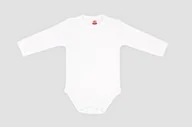 Body dla niemowląt - BODY DŁUGI RĘKAW BIAŁE MAKOMA 68 - miniaturka - grafika 1