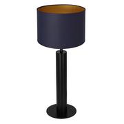 Lampy stojące - Luminex Table lamps 3667 Lampa stołowa lampka 1x60W E27 czarny/niebieski/złoty - miniaturka - grafika 1