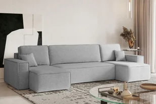 Sofa w kształcie U Best narożnik tkanina Neve jasnoszary - Narożniki Sofa w kształcie U Best narożnik tkanina Neve jasnoszary - Narożniki - miniaturka - grafika 1