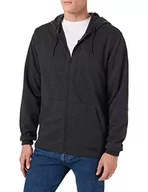 Kurtki męskie - Southpole Męska kurtka Taped Tech Fleece Full Zip Hoody, bluza dla mężczyzn dostępna w 3 kolorach, rozmiary S - XXL, Heather Charcoal, M - miniaturka - grafika 1