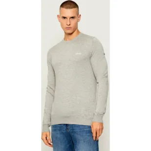 GUESS Sweter DANIEL Slim Fit z dodatkiem jedwabiu - Swetry męskie - miniaturka - grafika 1