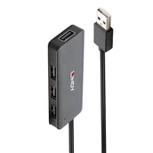 Huby USB - Lindy 4 x USB 2.0, 480 MBit Black - miniaturka - grafika 1