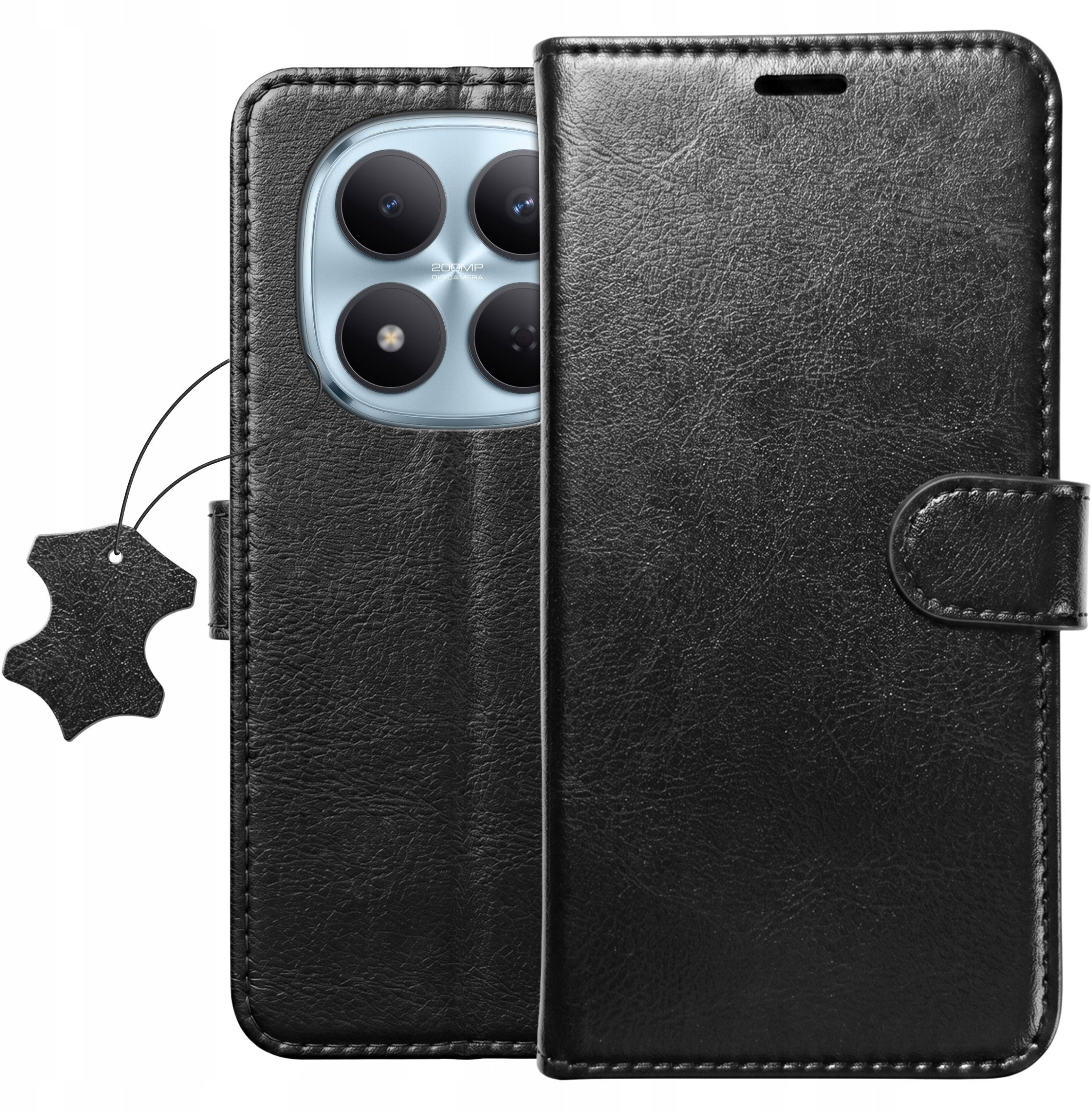 krainaGSM Etui Z Klapką Do Xiaomi Redmi Note 15 Pro 5G Skórzane Portfel Case + Szkło
