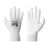 Rękawice robocze - Rękawice ochronne PURE WHITE poliuretan, rozmiar 11 - miniaturka - grafika 1
