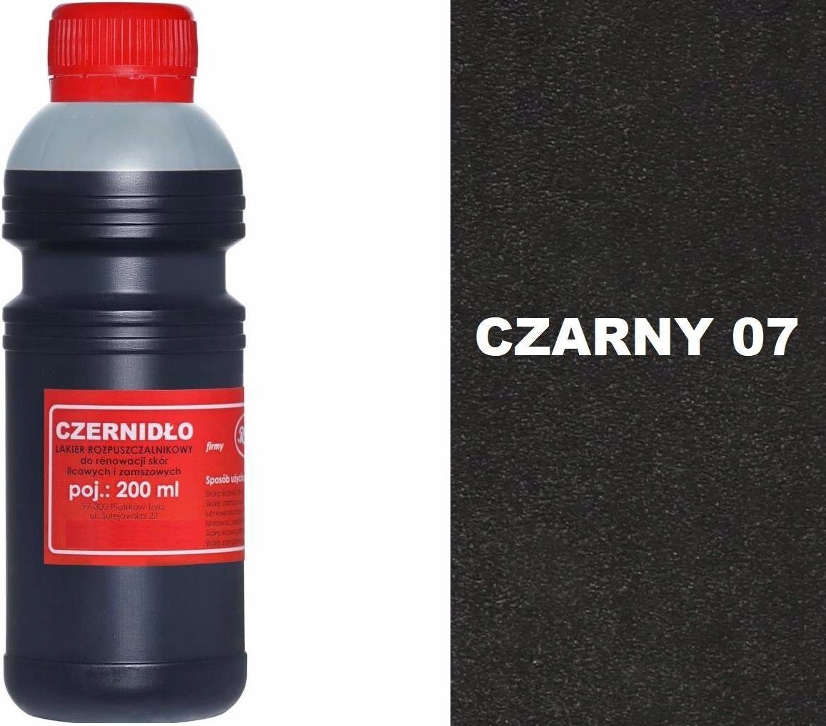 G13-11 CZERNIDŁO Renoskór UNIWERSALNA FARBA do Skóry Licowej Zamszu Nubuku
