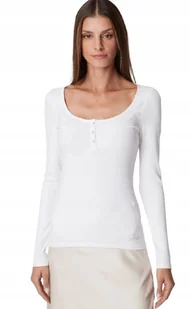 GUESS BIAŁA DOPASOWANA BLUZKA Z DŁUGIM RĘKAWEM I GUZIKAMI S GMB - Bluzki damskie - miniaturka - grafika 1