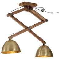Lampy ogrodowe - vidaXL Lampa sufitowa, 25 W, antyczny mosiądz, 29x18x85 cm, E27 - miniaturka - grafika 1