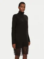 Sukienki - Morgan Sukienka dzianinowa 242-RMAFIX Czarny Slim Fit - miniaturka - grafika 1