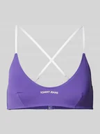 Stroje kąpielowe - Biustonosz typu bralette z nadrukiem z logo - miniaturka - grafika 1