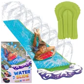 Materace dmuchane i koła do pływania - Ślizgawka Wodna Ślizg DŁUGI TOR WODNY 480cm +Deska D400 - miniaturka - grafika 1