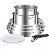 Zestawy garnków i patelni - Zestaw patelni i garnków TEFAL Emotion L8968S04 Stalowy (8 elementów) - miniaturka - grafika 1