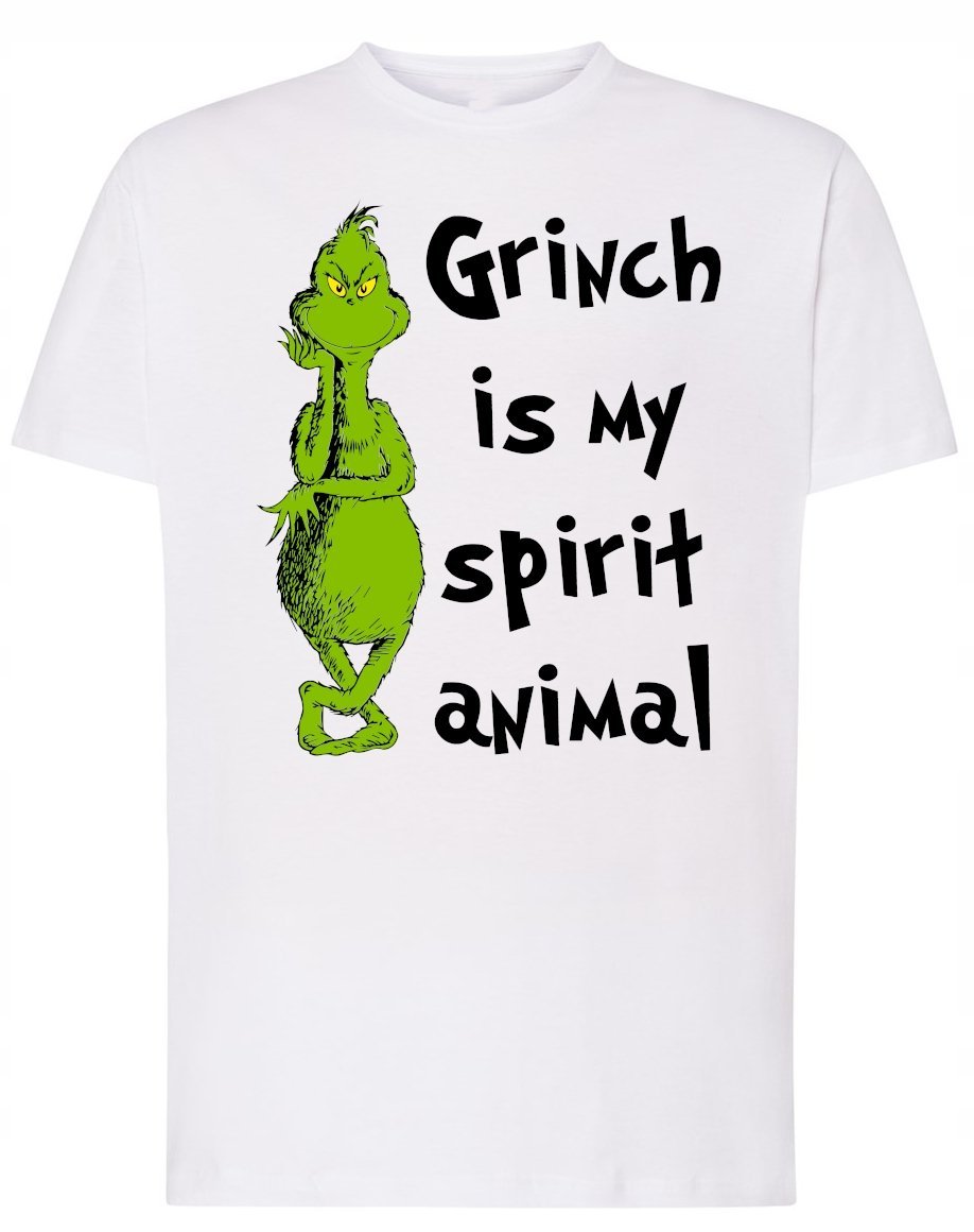 T-Shirt Grinch jest Moim Zwierzęciem Prezent Boże Narodzenie r.S