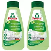 Środki do zmywarek - Frosch Limonkowy żel do mycia naczyń w zmywarkach zestaw 2 x 650 ml - miniaturka - grafika 1