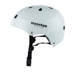 Kask Rowerowy Dziecięcy Moovkee. - Biały - Kaski rowerowe - miniaturka - grafika 1