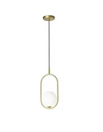 Lampy sufitowe - -10% z kodem WIOSNA - Lampa wisząca złoty mosiądz Cordel 1x28w, elegancka, klasyczna - miniaturka - grafika 1