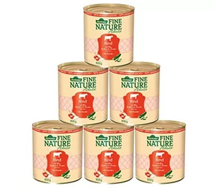 Dehner Fine Nature Hundefutter Adult, Rind, 6 X 800 G (4800 G) - Mokra karma dla psów - miniaturka - grafika 1