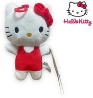 Maskotki i pluszaki - Hello Kitty plusz brelok zawieszka czerwona 18cm - miniaturka - grafika 1