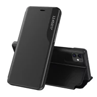 Etui i futerały do telefonów - Eco Leather View Case elegancki futerał etui z klapką i funkcją podstawki iPhone 13 Pro Max czarny - miniaturka - grafika 1