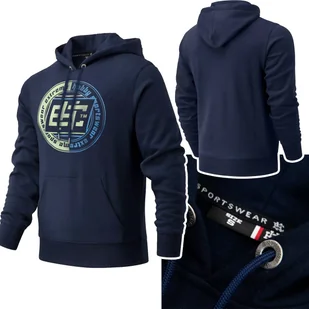 Bluza Męska Bawełna Z Kapturem Extreme Hobby Slant Granatowa R. L - Bluzy męskie - miniaturka - grafika 1