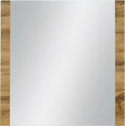 Lustro łazienkowe dąb naturalny 80x80cm FOKUS NEW - Lustra - miniaturka - grafika 1