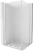 Kabiny prysznicowe - Mexen Velar kabina prysznicowa rozsuwana 120x85 cm, szron, biała - 871-120-085-31-20 - miniaturka - grafika 1