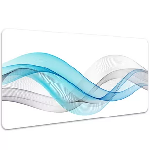 Podkładka ochronna Paski niebiesko-szare 100x50 cm, Dywanomat - Podkładki na biurko - miniaturka - grafika 1