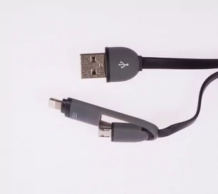 Kabel USB Libox microUSB Lightning 1m czarny LB0066C - Kable USB - miniaturka - grafika 2