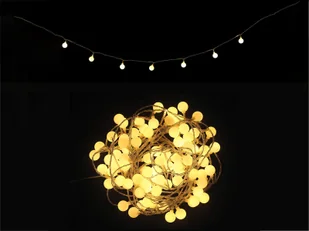 Lampki LED Kule - ciepły biały - 80 lampek - Oświetlenie świąteczne Lampki LED Kule - ciepły biały - 80 lampek - Oświetlenie świąteczne - miniaturka - grafika 1