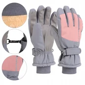 Rękawiczki dla dzieci - Rękawiczki Damskie Narciarskie Ortalionowe Zimowe Grube Ciepłe MORAJ - Moraj - miniaturka - grafika 1