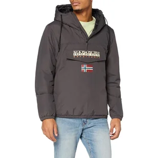 Kurtka męska Napapijri Shade zimowa anorak z kapturem szary-XL - Kurtki męskie - miniaturka - grafika 1