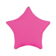 Balony i akcesoria - Balon foliowy Gwiazda fluor różowy 46cm - miniaturka - grafika 1