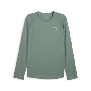 Męska koszulka z długim rękawem do biegania VELOCITY PUMA Green Moon - Koszulki sportowe męskie - miniaturka - grafika 1