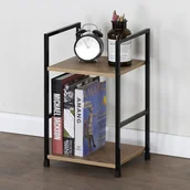 Szafy i regały magazynowe - Regál GD-212 OAK Leik, 2 police, 29,2 x 23,5 x80,5 cm - miniaturka - grafika 1