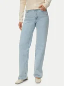 Spodnie damskie - Vero Moda Jeansy Tessa 10345321 Niebieski Wide Leg - miniaturka - grafika 1