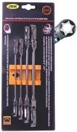 Zestawy narzędziowe - JBM Klucze oczkowe Torx E6-E24, przegubowe, 4szt. D.50754 - miniaturka - grafika 1
