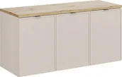 Szafki łazienkowe - Szafka pod umywalkę nablatową BELLA CASHMERE 82-120-3D z blatem 120cm kaszmir/dąb artisan COMAD - miniaturka - grafika 1