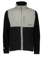 Odzież trekkingowa męska - Sublevel Kurtka polarowa w kolorze czarno-szarym - miniaturka - grafika 1