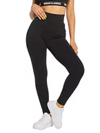 Legginsy - Urban Classics Damskie legginsy sportowe z wysokim stanem, czarny (Black 00007), M - miniaturka - grafika 1