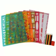 Zabawki kreatywne - Barney & Buddy Szablony mix kształtów- duży zestaw BAB023 - miniaturka - grafika 1