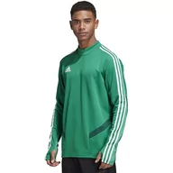 Bluzy sportowe męskie - Adidas, Bluza męska, TIRO 19 TR TOP DW4799, zielony, rozmiar XL - miniaturka - grafika 1
