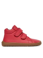 Buty dla dziewczynek - Froddo Trzewiki Barefoot Winter Furry G3110263-7 S Czerwony - miniaturka - grafika 1