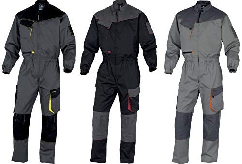 Delta Plus Kombinezon D-MACH z poliestru (65%) i bawełny (35%) 245 g/m2 gumka w talii kolor czarno-czerwony rozmiar 3XL CORP DMCOMNR3X DMCOMNR3X