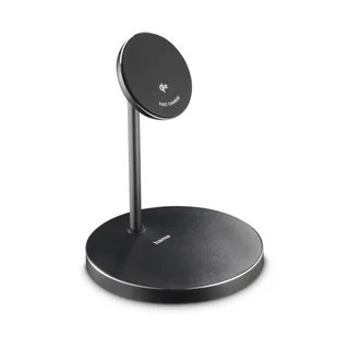 Ładowarka indukcyjna Hama stand Qi2 Fast Charge 15W, czarna - Ładowarki do telefonów - miniaturka - grafika 1