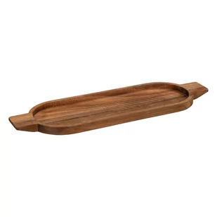 Taca dekoracyjna z drewna akacjowego, 15 x 48 cm - Tace i patery - miniaturka - grafika 1